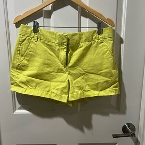 J Crew Chino Bright Yellow Women's Shorts